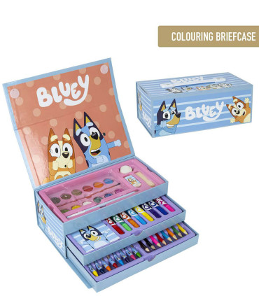 THREE-STORY DRAWING SUITCASE BLUEY Cerda