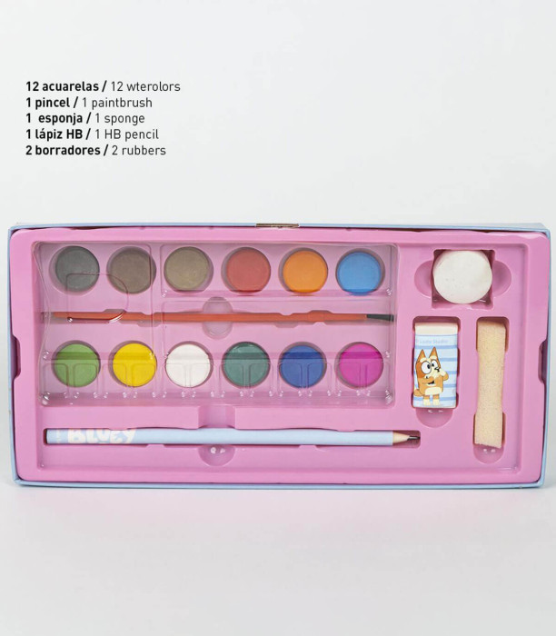 THREE-STORY DRAWING SUITCASE BLUEY Cerda