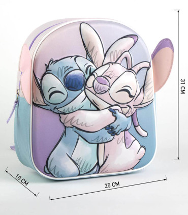 RUCSAC COPII 3D STITCH&ANGEL 30X30 CM Cerda