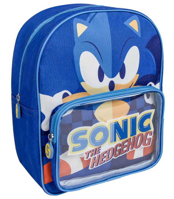 CHILDREN'S BACKPACK WITH FRONT POCKET SONIC 32X28 CM Cerda