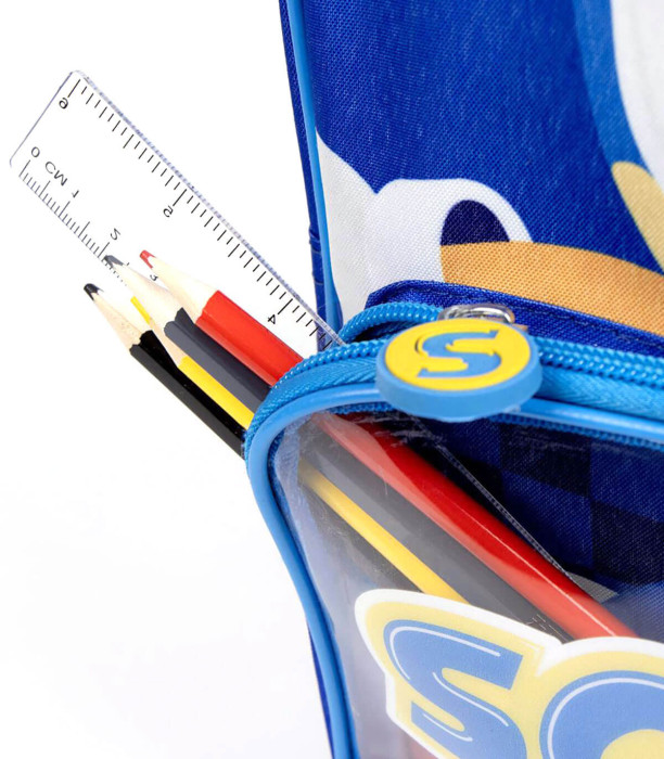 RUCSAC PENTRU COPII CU BUZUNAR FRONTAL SONIC 32X28 CM Cerda