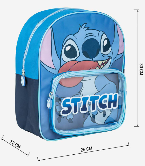 RUCSAC PENTRU COPII CU BUZUNAR FRONTAL STITCH 30X25 CM Cerda