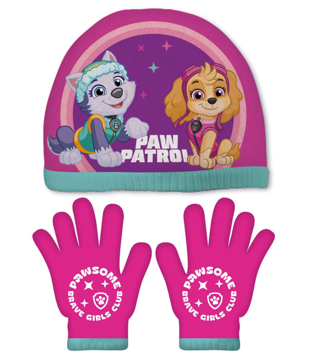 CHILDREN'S HAT WITH GLOVES PAW PATROL GIRL 48/51 Arditex