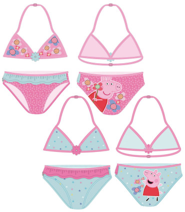 COSTUM DE BAIE PENTRU COPII 2 PIESE PEPPA PIG 4-6-8 ANI Arditex