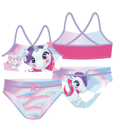 COSTUM DE BAIE PENTRU COPII 2 PIESE UNICORN 2-4-6 ANI. Arditex