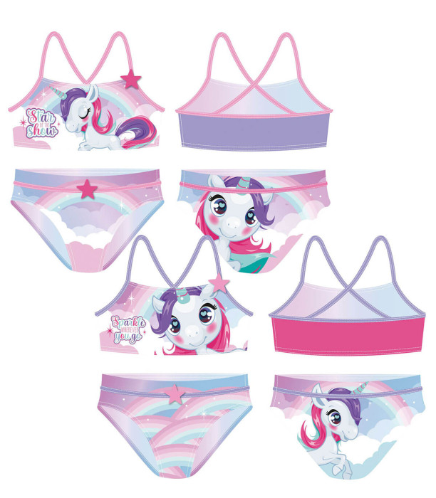COSTUM DE BAIE PENTRU COPII 2 PIESE UNICORN 2-4-6 ANI. Arditex