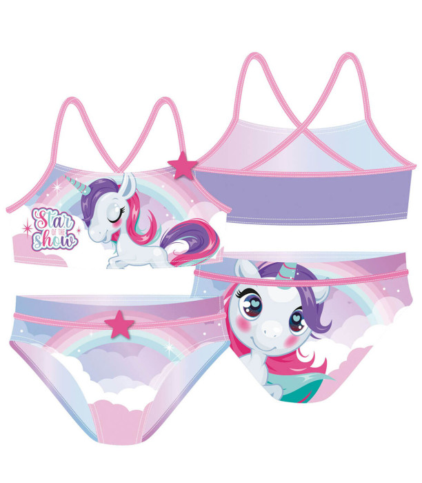 COSTUM DE BAIE PENTRU COPII 2 PIESE UNICORN 2-4-6 ANI. Arditex