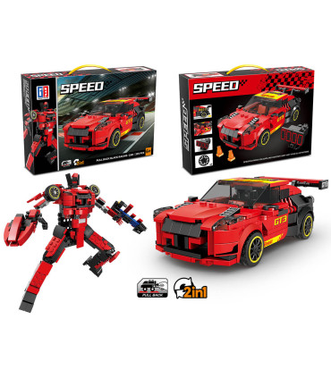 CONSTRUCTOR PENTRU COPII TRANSFORMER 2 ÎN 1, 335 PIESE ROȘU Armtoys