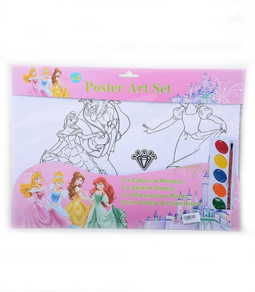 SET DE DESEN PENTRU COPII CU VOPSELE PRINȚESE Armtoys