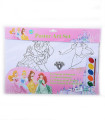 CHILDREN'S PAINTING SET WITH PAINTS PRINCESSES