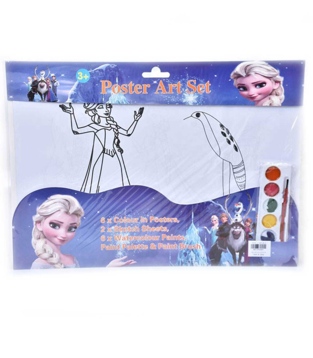 SET DE DESEN PENTRU COPII CU ACUARELE REGATUL DE GHEAȚĂ Armtoys