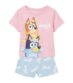 CHILDREN'S SUMMER PAJAMAS BLUEY PINK 3-6 YEARS.