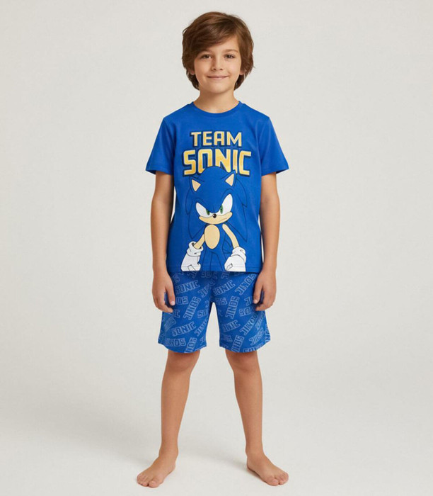 PIJAMA DE VARĂ PENTRU COPII TEAM SONIC 4-10 ANI Cerda