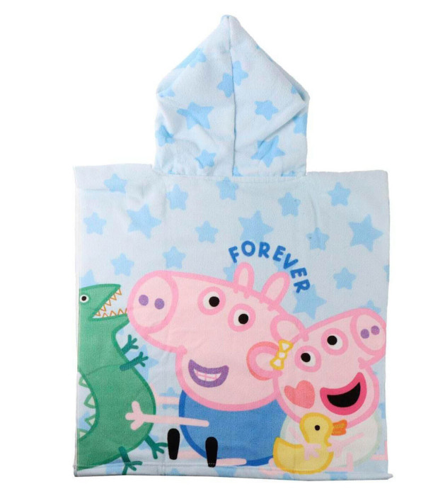 PONCHO DE BAIE PENTRU COPII PEPPA PIG 55X54 CM Cerda