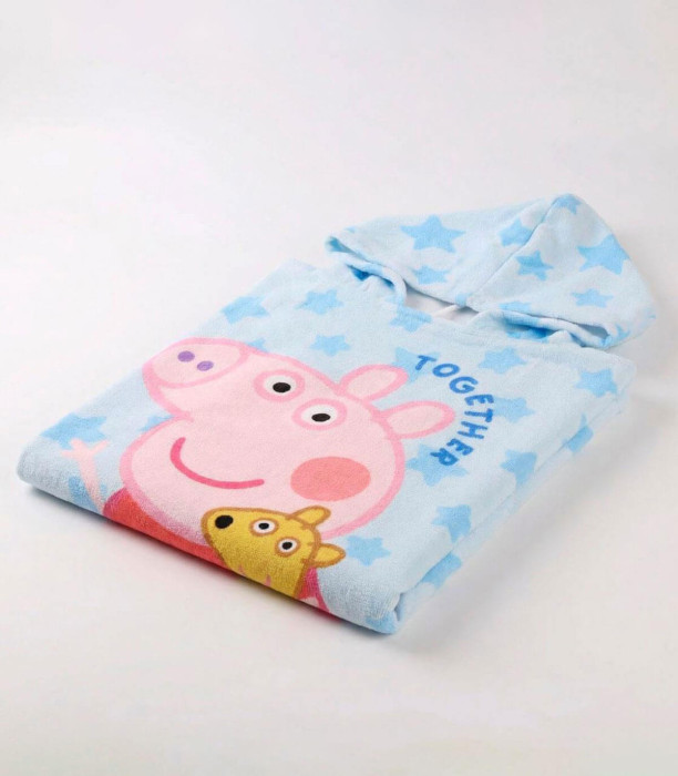 CHILDREN'S TOWEL PONCHO PEPPA PIG 55X54 CM Cerda