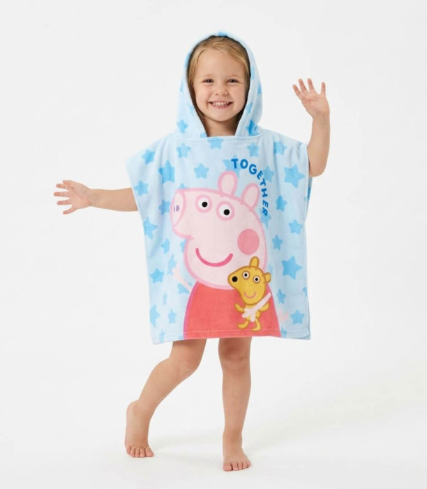 PONCHO DE BAIE PENTRU COPII PEPPA PIG 55X54 CM Cerda