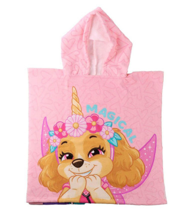 PONCHO DE BAIE PENTRU COPII PAW PATROL SKY 55X54 CM Cerda