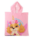 PONCHO DE BAIE PENTRU COPII PAW PATROL SKYE 55X54 CM