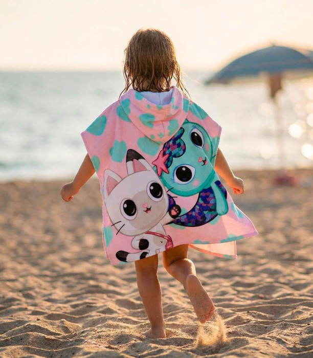 PONCHO DE BAIE PENTRU COPII GABBY 56X53 CM Cerda