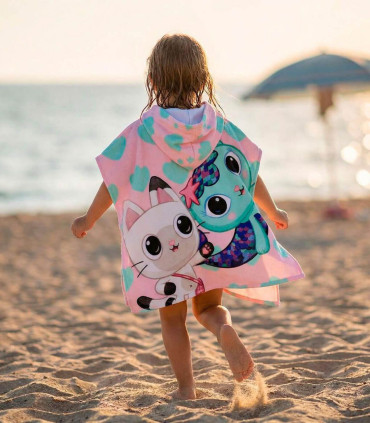 PONCHO DE BAIE PENTRU COPII GABBY 56X53 CM Cerda