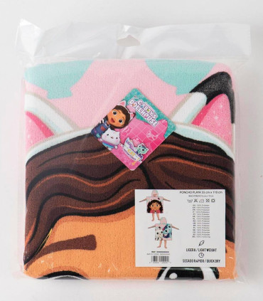 PONCHO DE BAIE PENTRU COPII GABBY 56X53 CM Cerda