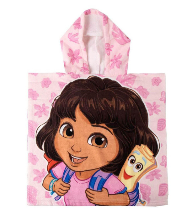 PONCHO DE BAIE PENTRU COPII DORA 55X53 CM Cerda
