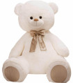 PLUȘ JUMPY BEAR ALB 2 TIPURI 120 CM