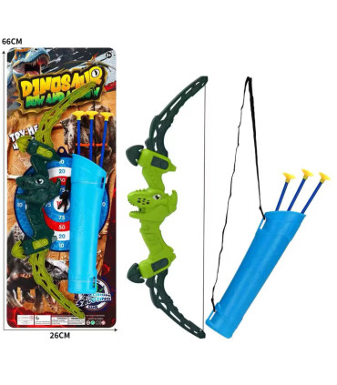 ARC CU SĂGEȚI DINOZAUR DIN CARTON Armtoys