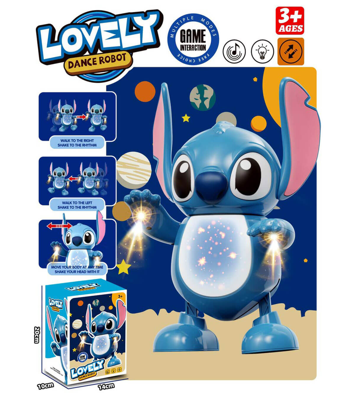 JUCĂRIE MUZICALĂ DANSATOARE STITCH 