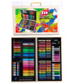 DRAWING SET 220 PIECES IN WOODEN CASE