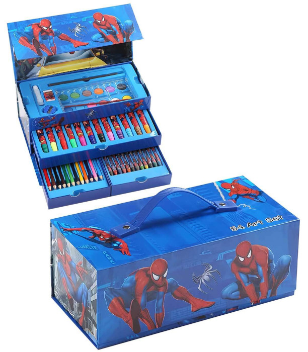 SET DE DESEN PENTRU COPII ÎNTR-O GEANTĂ CU TREI ETAJE, PĂIANJEN Armtoys