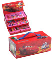 CHILDREN'S DRAWING SET IN A THREE-TIER SUITCASE CARS