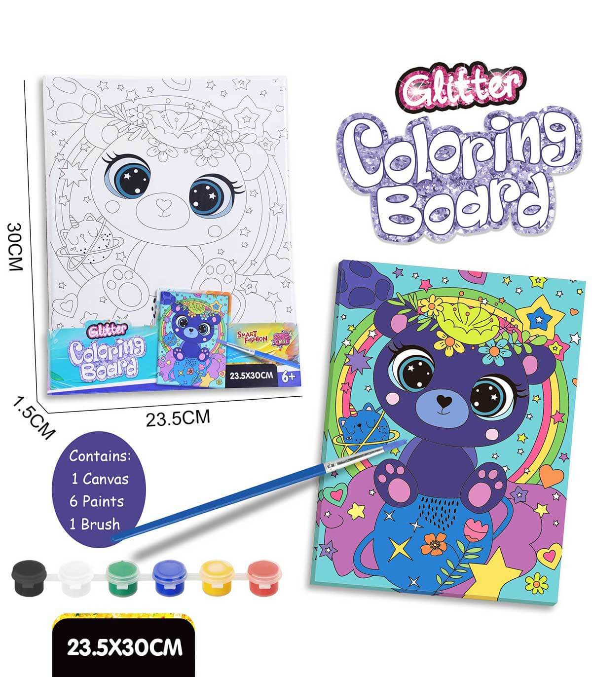 PLANȘĂ DE DESEN CU URSULEȚ ȘI VOPSELE Armtoys