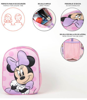 RUCSAC COPII 3D 31 CM MOV MINNIE Cerda