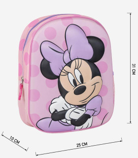 RUCSAC COPII 3D 31 CM MOV MINNIE Cerda