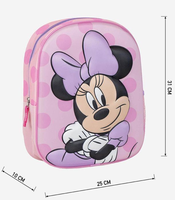 CHILDREN'S 3D BACKPACK 31 CM PURPLE MINNIE Cerda