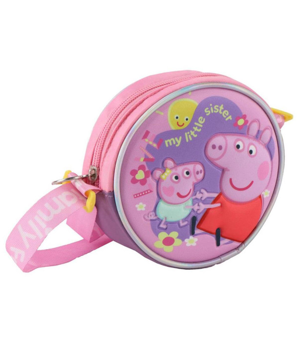 GEANTĂ ROTUNDĂ DE UMĂR PENTRU COPII PEPPA PIG