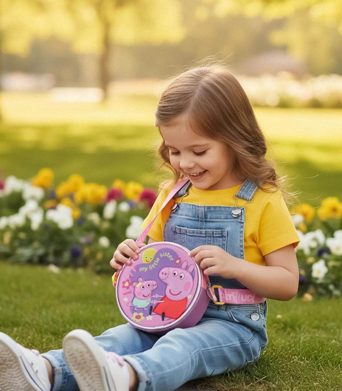 GEANTĂ ROTUNDĂ DE UMĂR PENTRU COPII PEPPA PIG