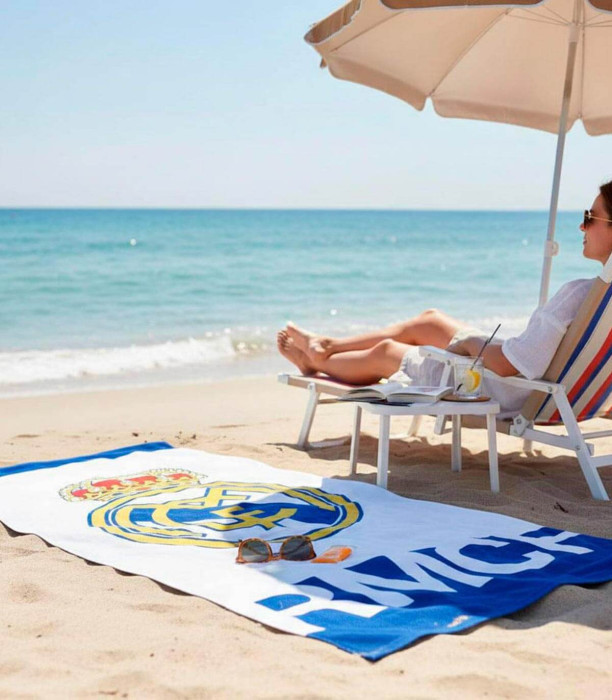 PROSOP DE PLAJĂ PENTRU COPII 70X140 REAL MADRID