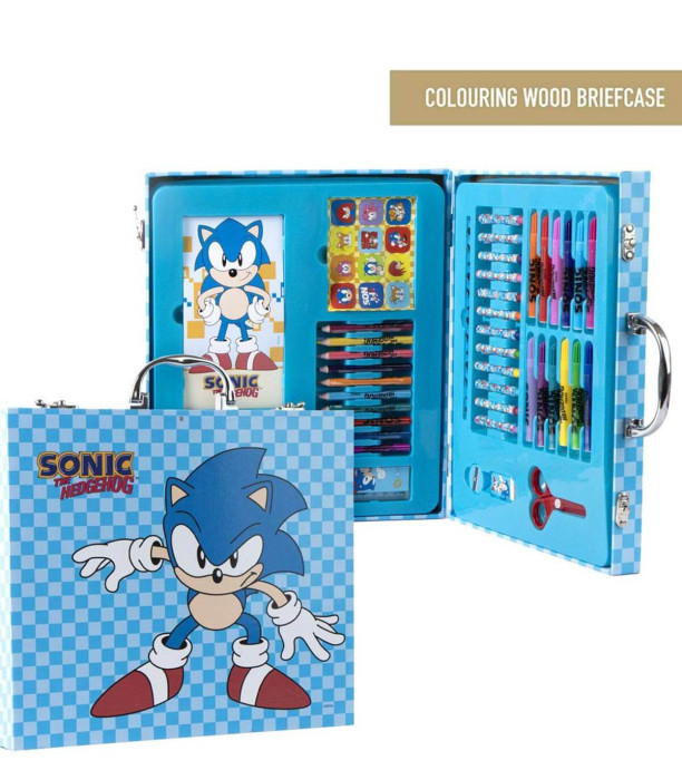 DRAWING SET IN SUITCASE WITH METAL HANDLE SONIC