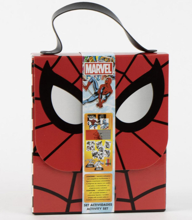 DRAWING SET IN A SPIDERMAN BAG