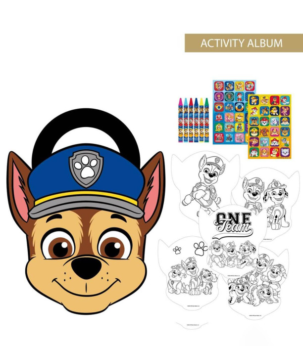 SET DE COLORAT CU PASTELE ÎN GEANTĂ DE CARTON PAW PATROL