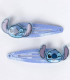 SCRUNCHIE ELASTICS WITH 2 HAIR CLIPS AND STITCH NECKLACE