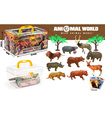 SUITCASE WITH AFRICAN ANIMALS 9 PCS.