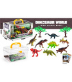 SUITCASE 8 FIGURINES OF DINOSAURS