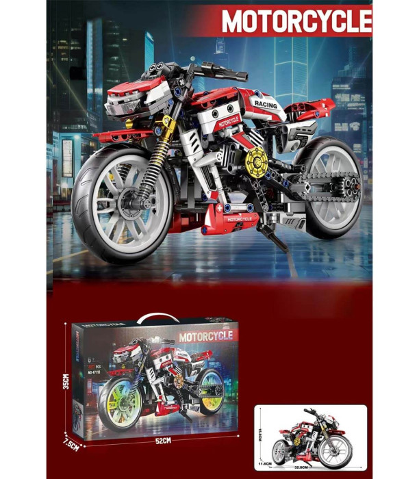 CONSTRUCTOR MOTOR ROȘU MARE 467 PIESE