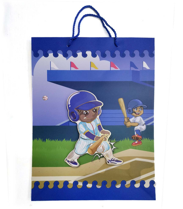 PUNGĂ CADOU 3D SPORTIVI 40x30 CM 4 TIPURI