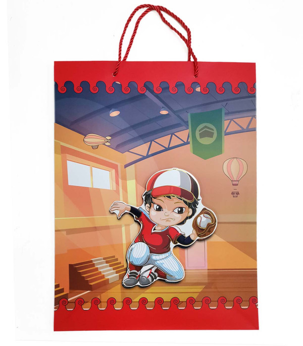 GIFT BAG 3D ATHLETES 40x30 CM 4 TYPES