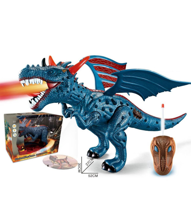 DINOSAUR COPIL CU ARIPI, TELECOMANDAT, PROIECTOR ȘI SUNET