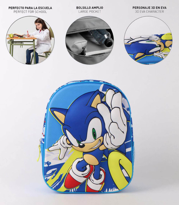 RUCSAC COPII 3D SONIC